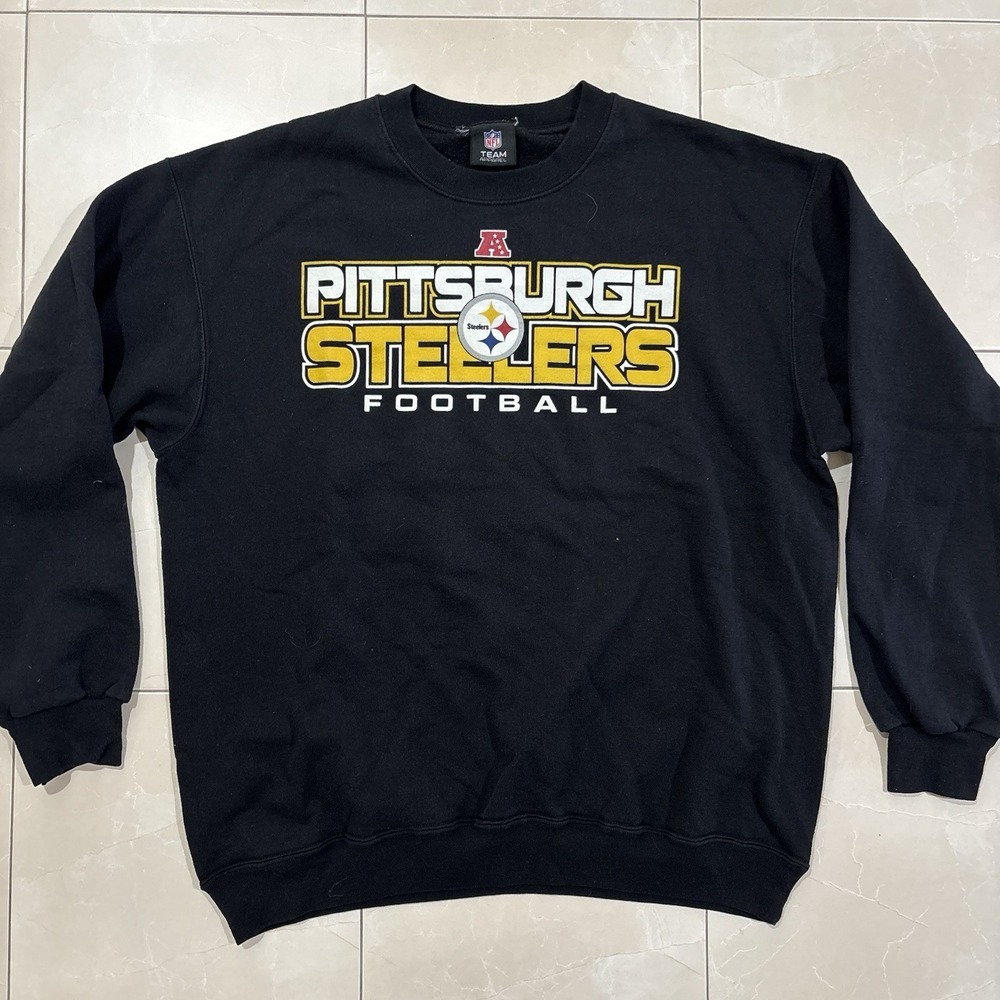 Vintage Pittsburgh Steelers Football Sweatshirt Crewneck Sweater Men's XL Y2K